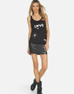 Discount Parson Crystal Love Elements Women Tanks