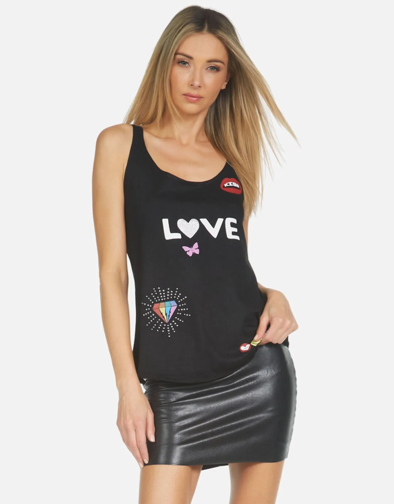 Discount Parson Crystal Love Elements Women Tanks
