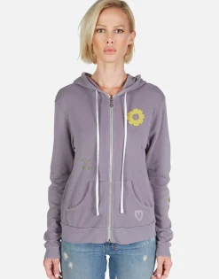 Clearance Peace & Love Butterfly Zip Up Hoodie | Lennox By Women Hoodies