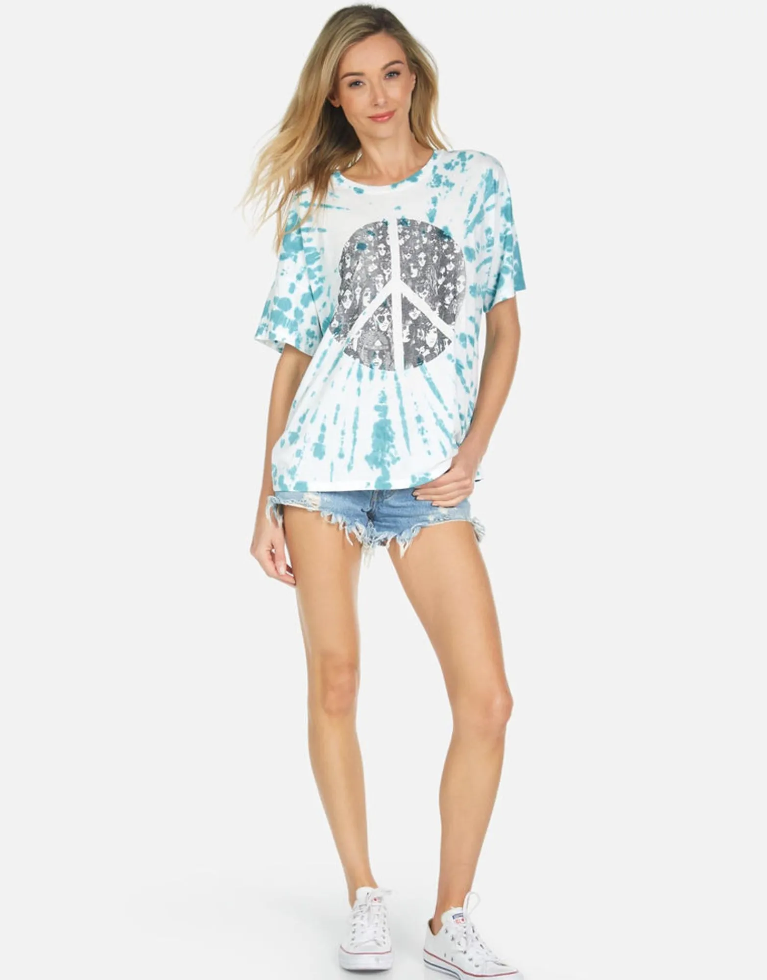 Discount Peace Hippie S/S Boyfriend Tee | Liberty By Women Short Sleeve