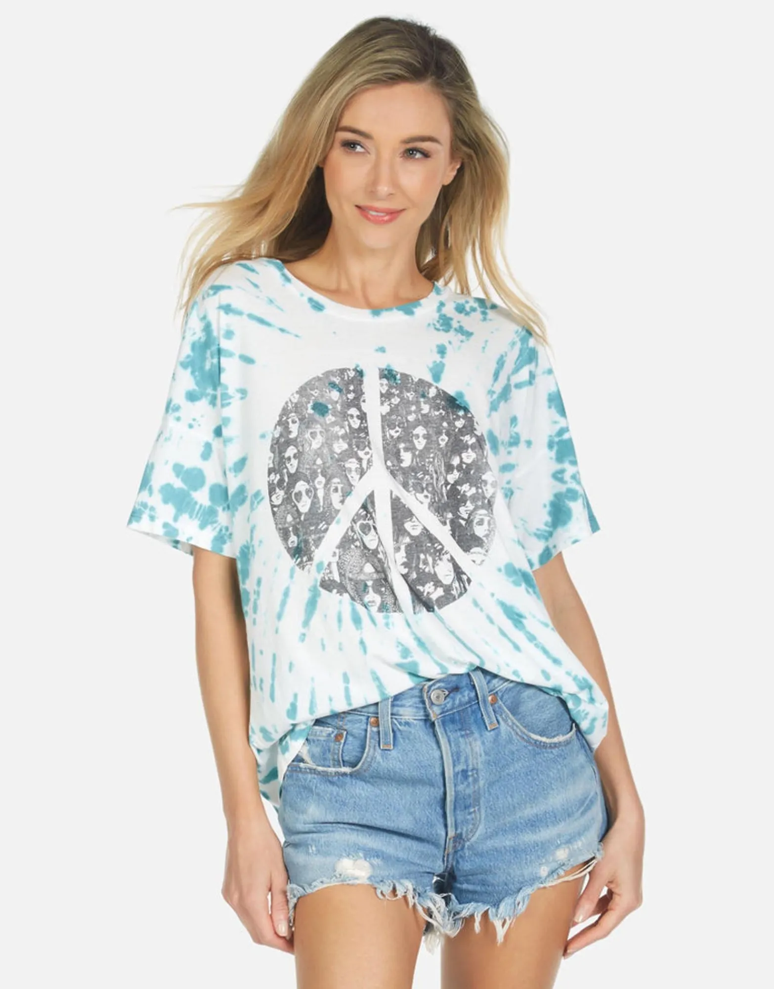 Discount Peace Hippie S/S Boyfriend Tee | Liberty By Women Short Sleeve