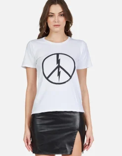 Clearance Peace Lightning S/S Vintage Tee | Croft By Women Short Sleeve