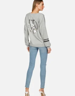 Hot Peace Sign Hand L/S Boyfriend Pullover | Sierra By Women Long Sleeve
