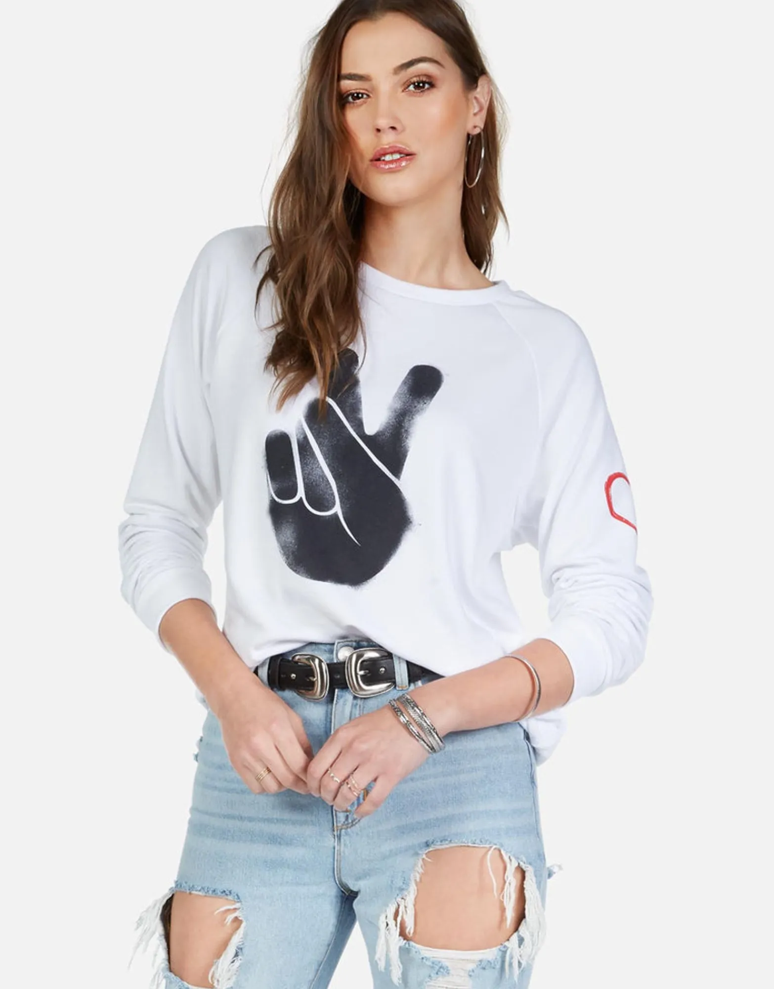 Hot Peace Spray Ls Vintage Pullover | Noleta By Women Long Sleeve
