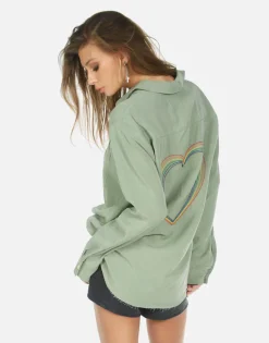 Shop Pilar Rainbow Heart Women Long Sleeve