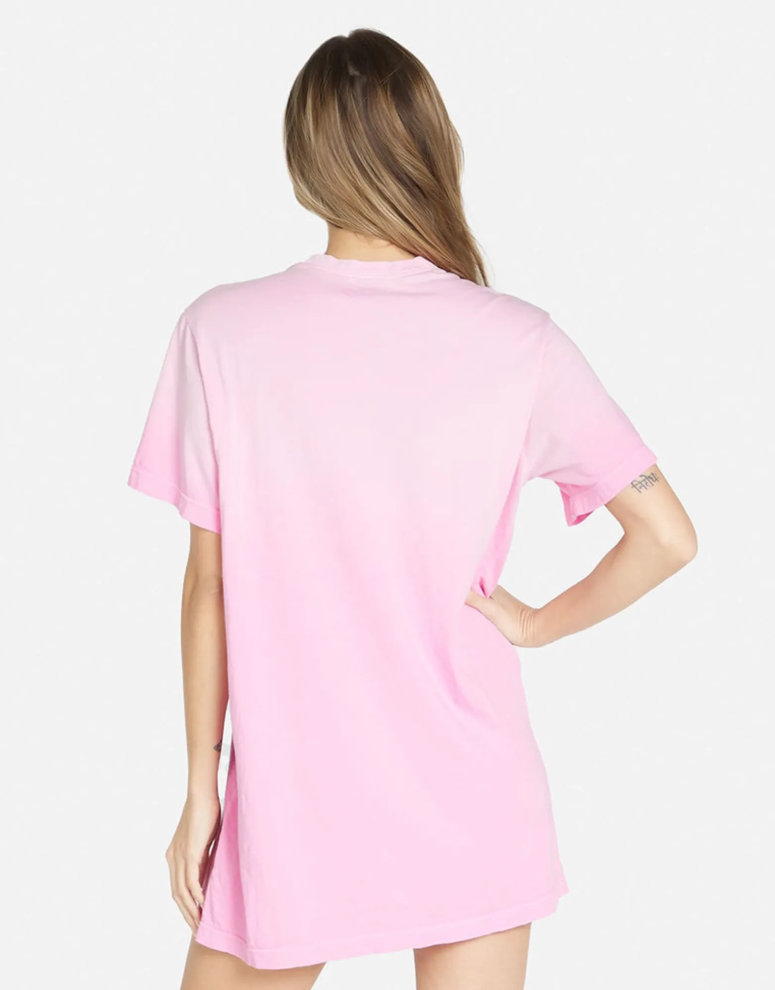 Cheap Pink Open Lip T-Shirt Dress | Misty By Women Dresses