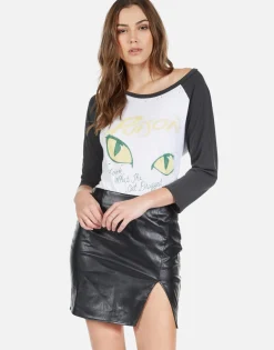 Fashion Poison Cat Dragged In Boyfriend Raglan | Maglan By Women Short Sleeve