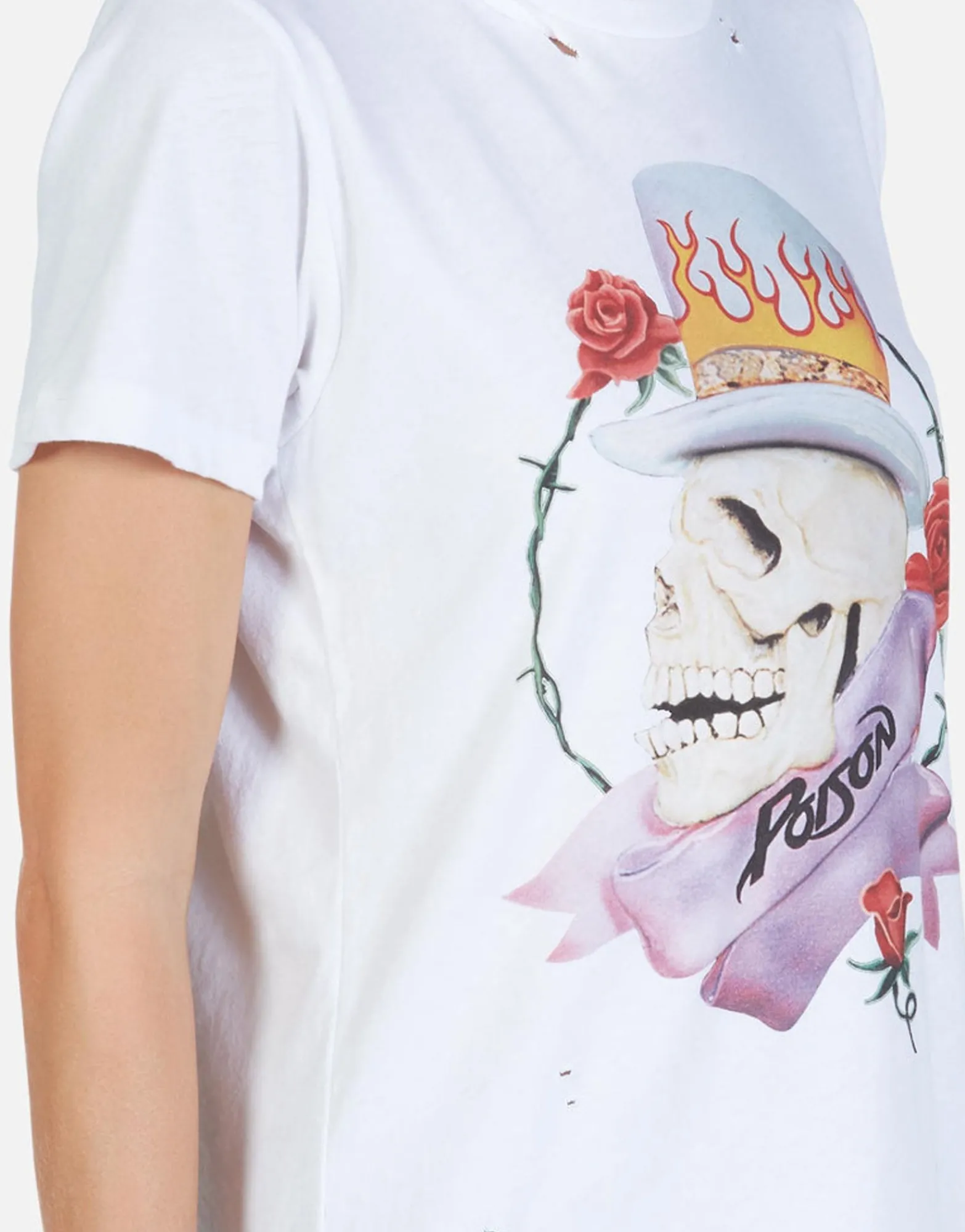 Flash Sale Poison Skull S/S Vintage Band Tee For Women | Croft By Women Short Sleeve