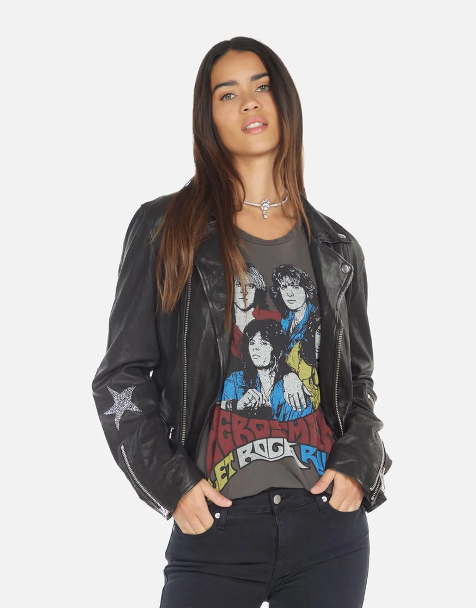 Discount Posey Crystal Multi Stars Women Long Sleeve