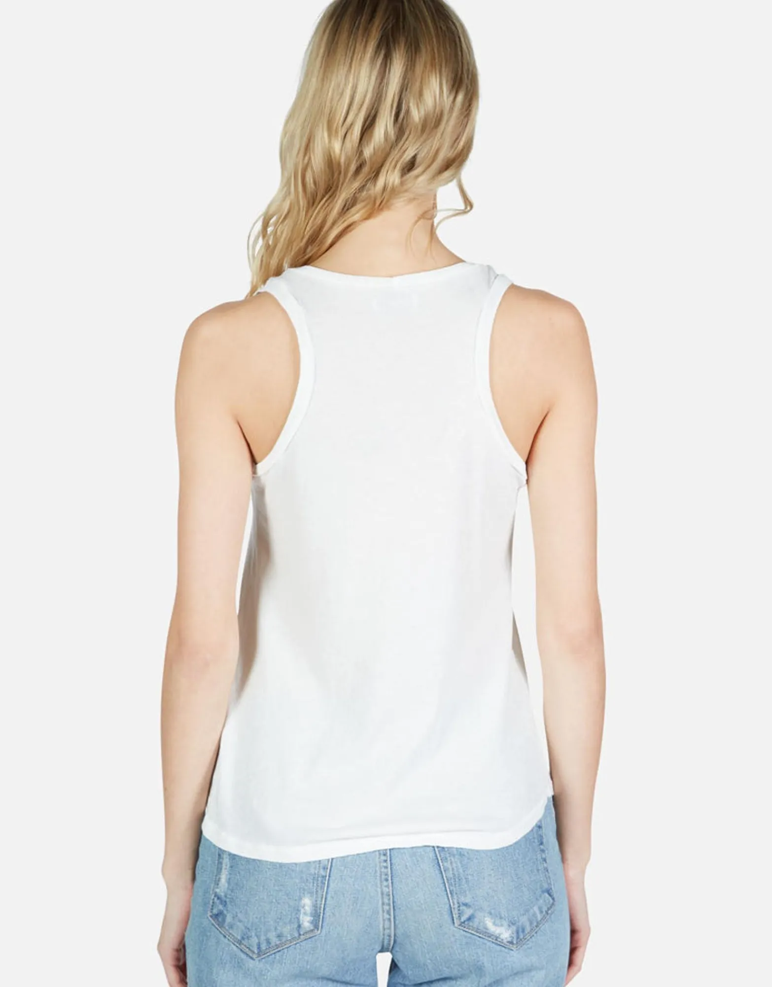 Discount Rainbow Biting Lip High Neck Tank | Peyton By Women Short Sleeve