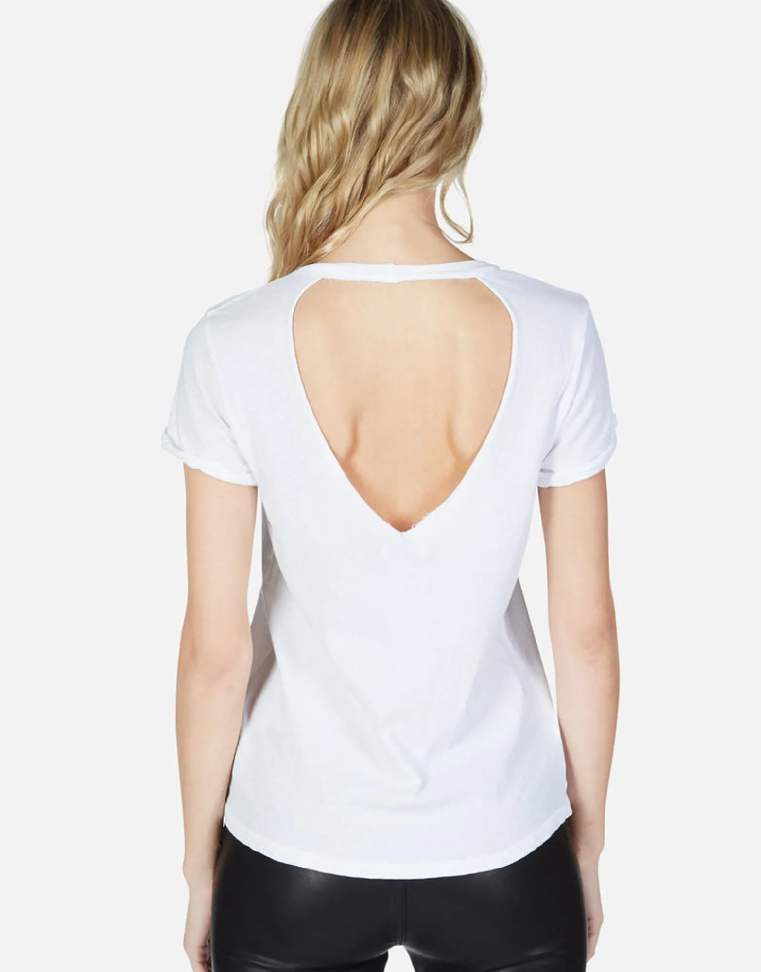 Best Sale Rainbow Biting Lip S/S Cut-Out Tee | Moxie By Women Short Sleeve