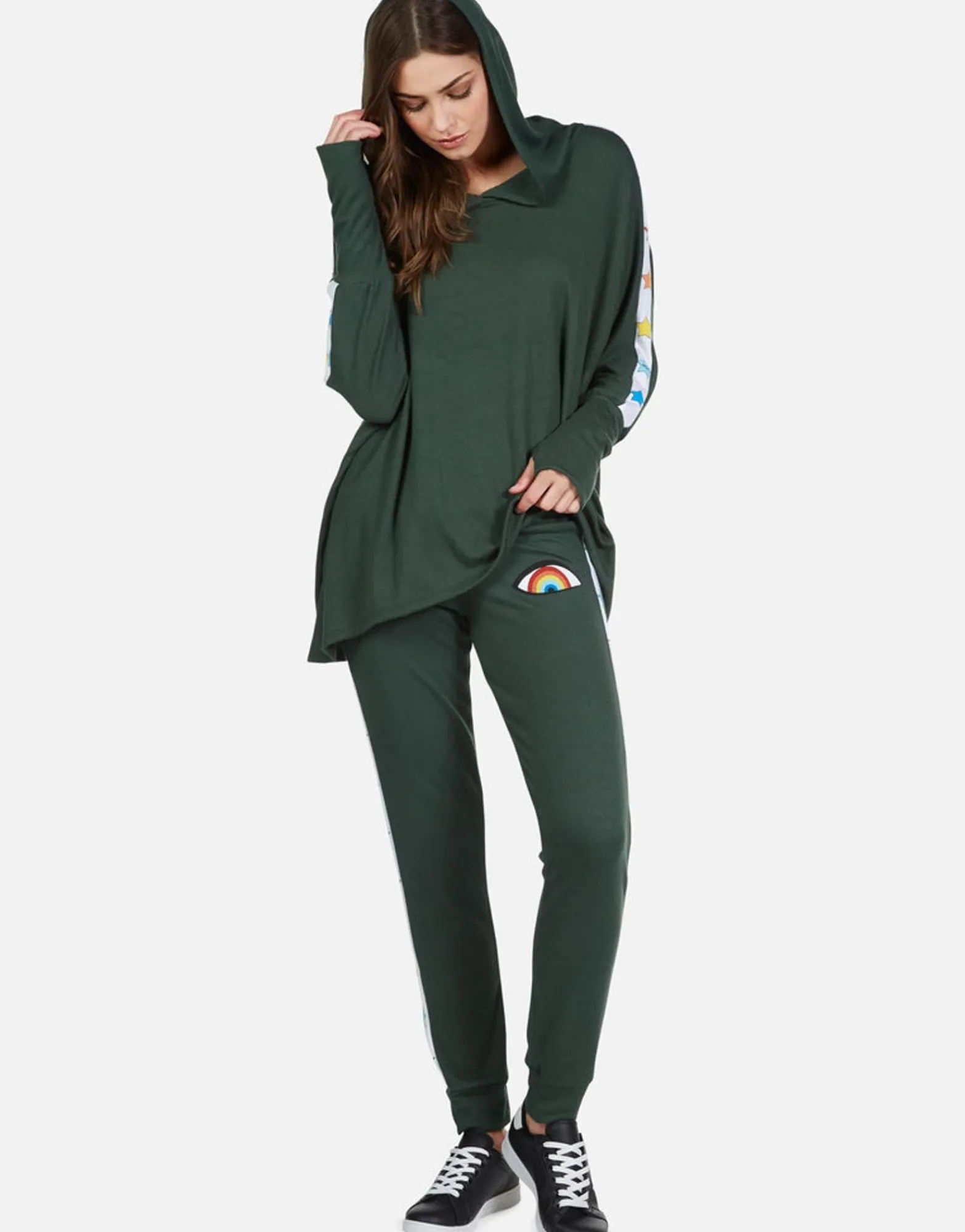 Cheap Rainbow Eye Star Sweatpant | Eliza By Women Long Sweatpants
