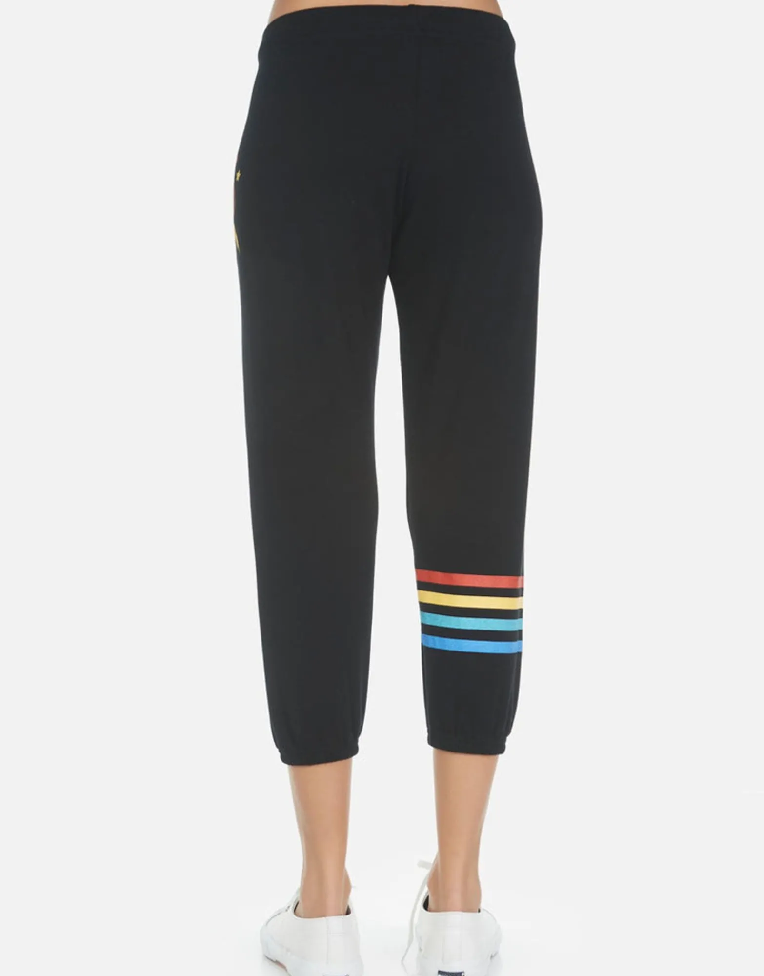 Fashion Rainbow Lighting Eye Women'S Crop Sweatpant | Alana By Women Crop Sweatpants
