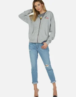 Hot Rainbow Lightning Eagle Zip Up Hoodie | Avalyn By Women Hoodies