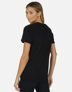 Best Rainbow Lightning Eye Cuffed Boyfriend Tee | Edda By Women Short Sleeve