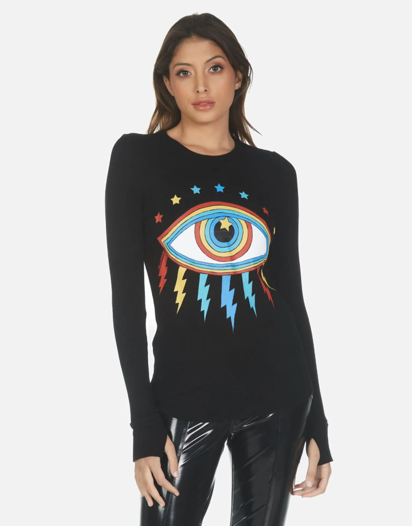 Cheap Rainbow Lightning Eye Fitted Thermal | Mckinley X By Women Long Sleeve