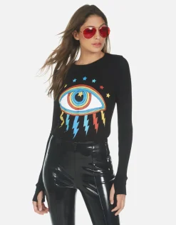 Cheap Rainbow Lightning Eye Fitted Thermal | Mckinley X By Women Long Sleeve