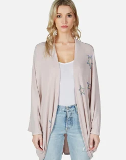 Clearance Rainbow Outline Stars Cardigan Wrap | Isla By Women Sweaters & Knits