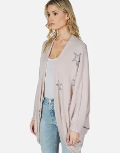 Clearance Rainbow Outline Stars Cardigan Wrap | Isla By Women Sweaters & Knits