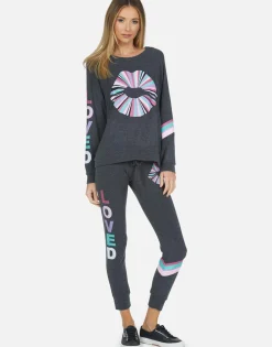 Best Rainbow Ray Lip Raglan Pullover | Everly By Women Long Sleeve