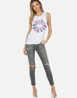 Cheap Rainbow Ray Lip Tank Tee | Ashlin By Luaren Moshi Women Tanks