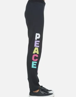Online Rainbow Ray Peace Boyfriend Sweatpant | Gia By Women Long Sweatpants