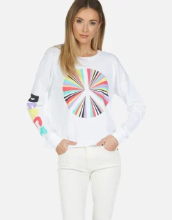 Shop Rainbow Ray Peace Ls Pullover | Luella By Women Long Sleeve