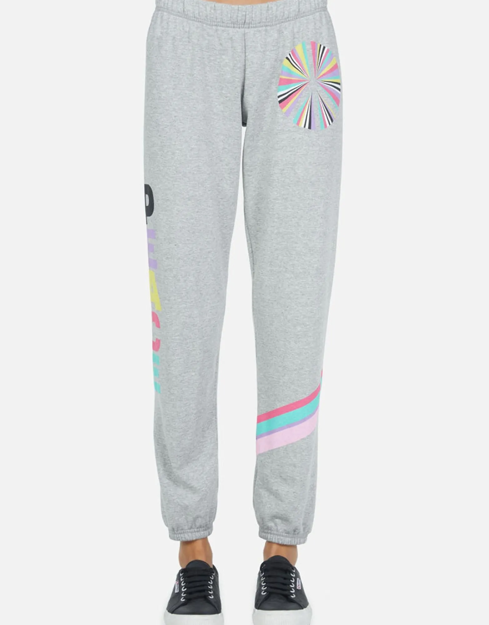 Shop Rainbow Ray Peace Sweatpant | Brynn By Women Long Sweatpants