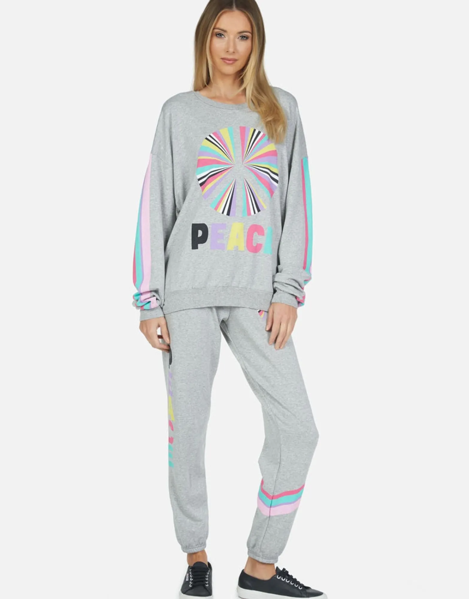 Shop Rainbow Ray Peace Sweatpant | Brynn By Women Long Sweatpants