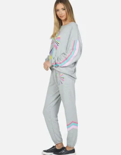 Shop Rainbow Ray Peace Sweatpant | Brynn By Women Long Sweatpants