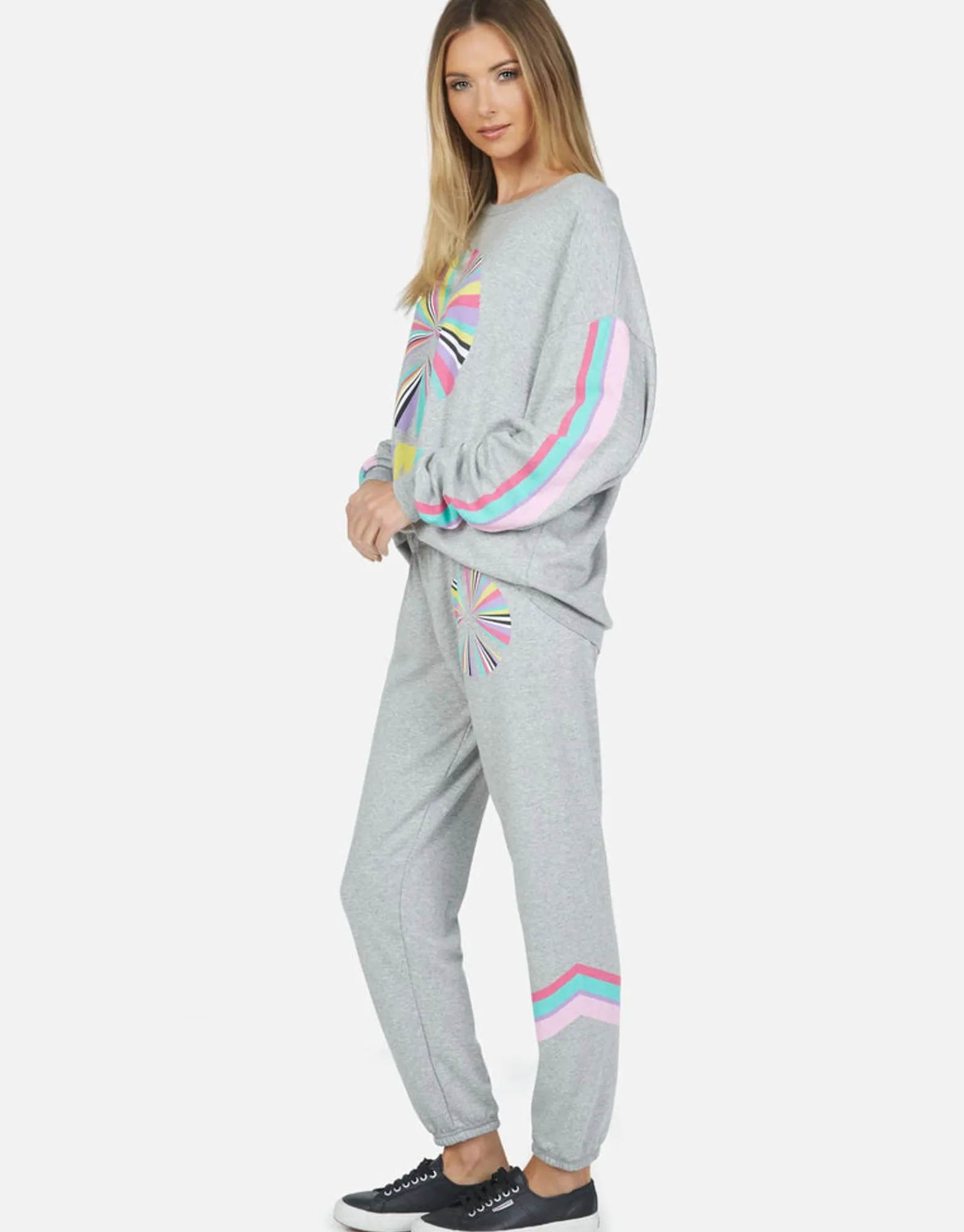 Shop Rainbow Ray Peace Sweatpant | Brynn By Women Long Sweatpants