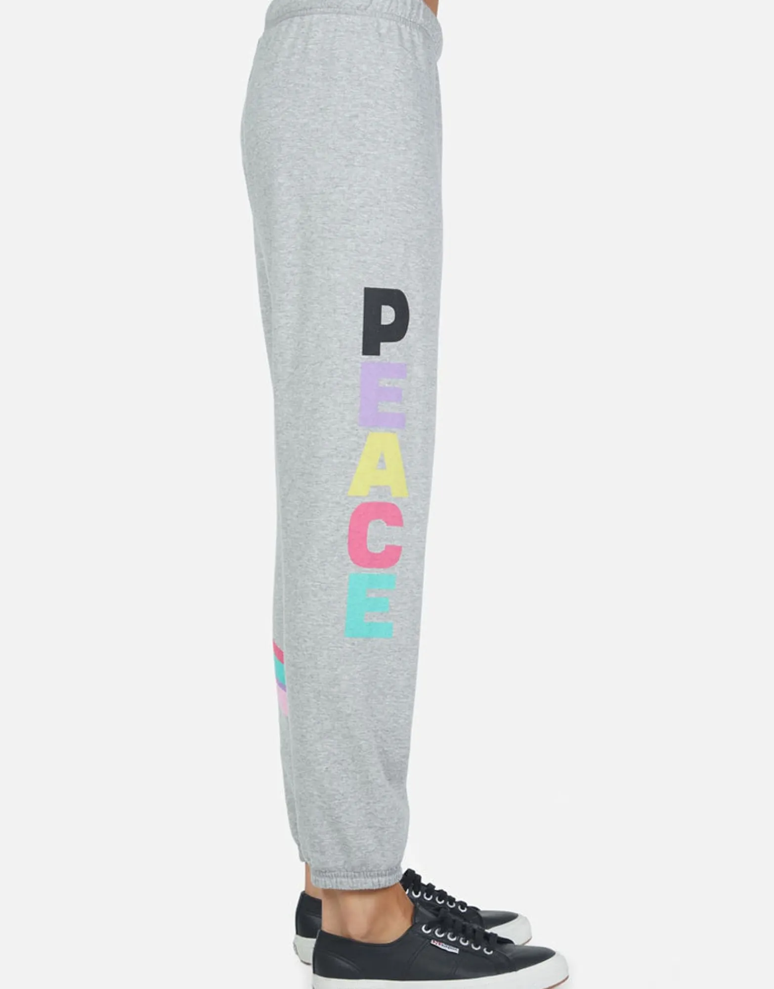 Shop Rainbow Ray Peace Sweatpant | Brynn By Women Long Sweatpants