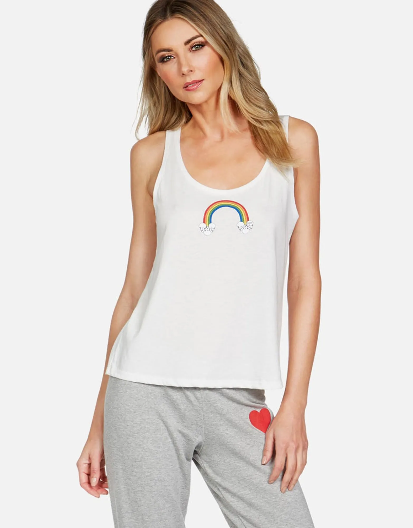 Store Rainbow Skull Cloud Tank Tee | Magnolia By Women Tanks