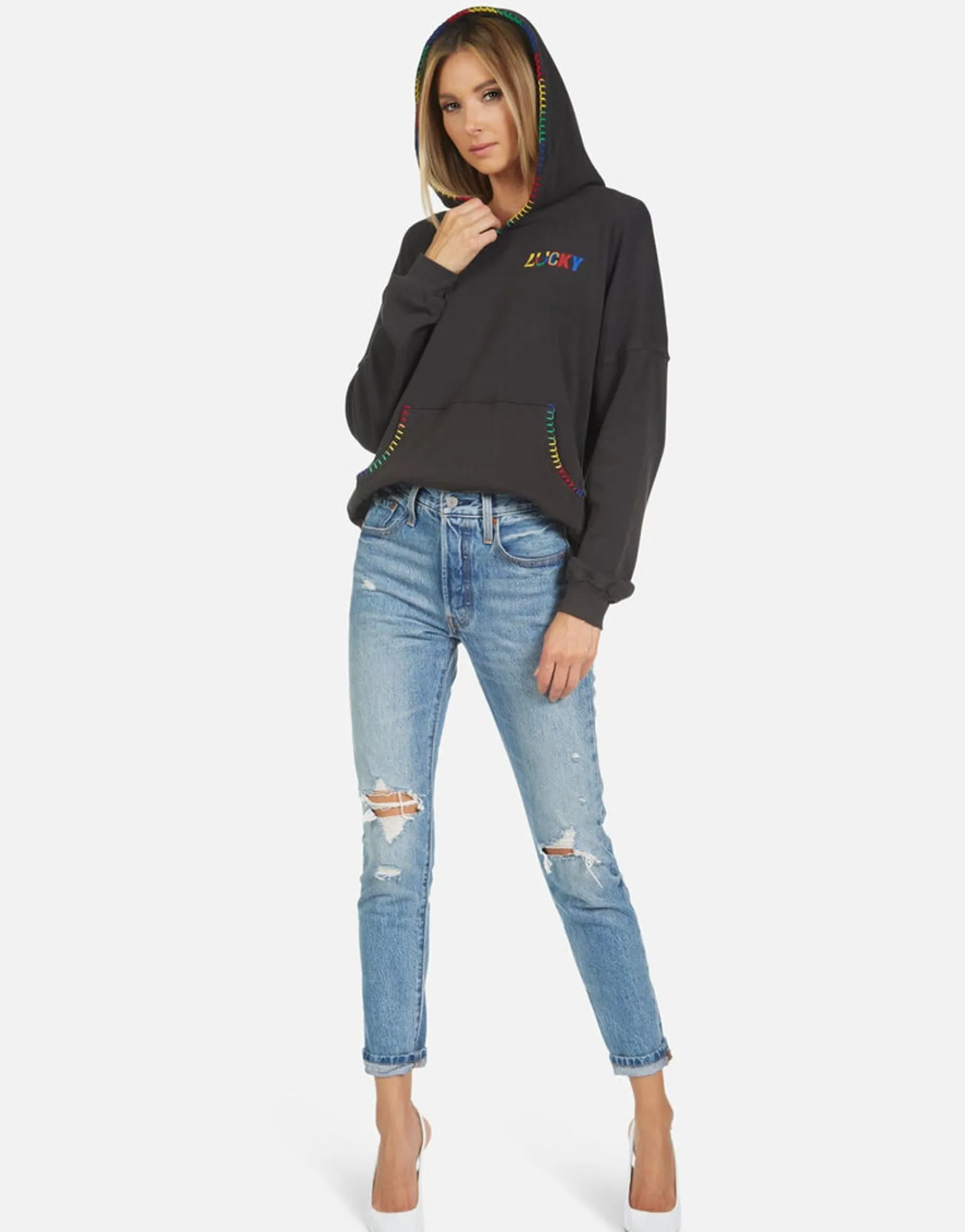 Store Raya Lucky Happy Face Women Hoodies