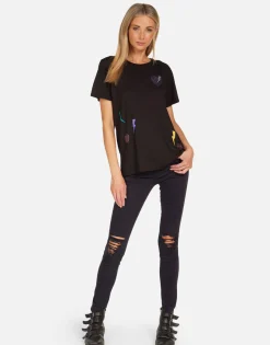 Outlet Rays Of Love Vintage Boyfriend Tee | Wolf By Women Short Sleeve
