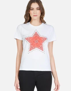 Store Red Bandana Star S/S Vintage Tee | Croft By Women Short Sleeve