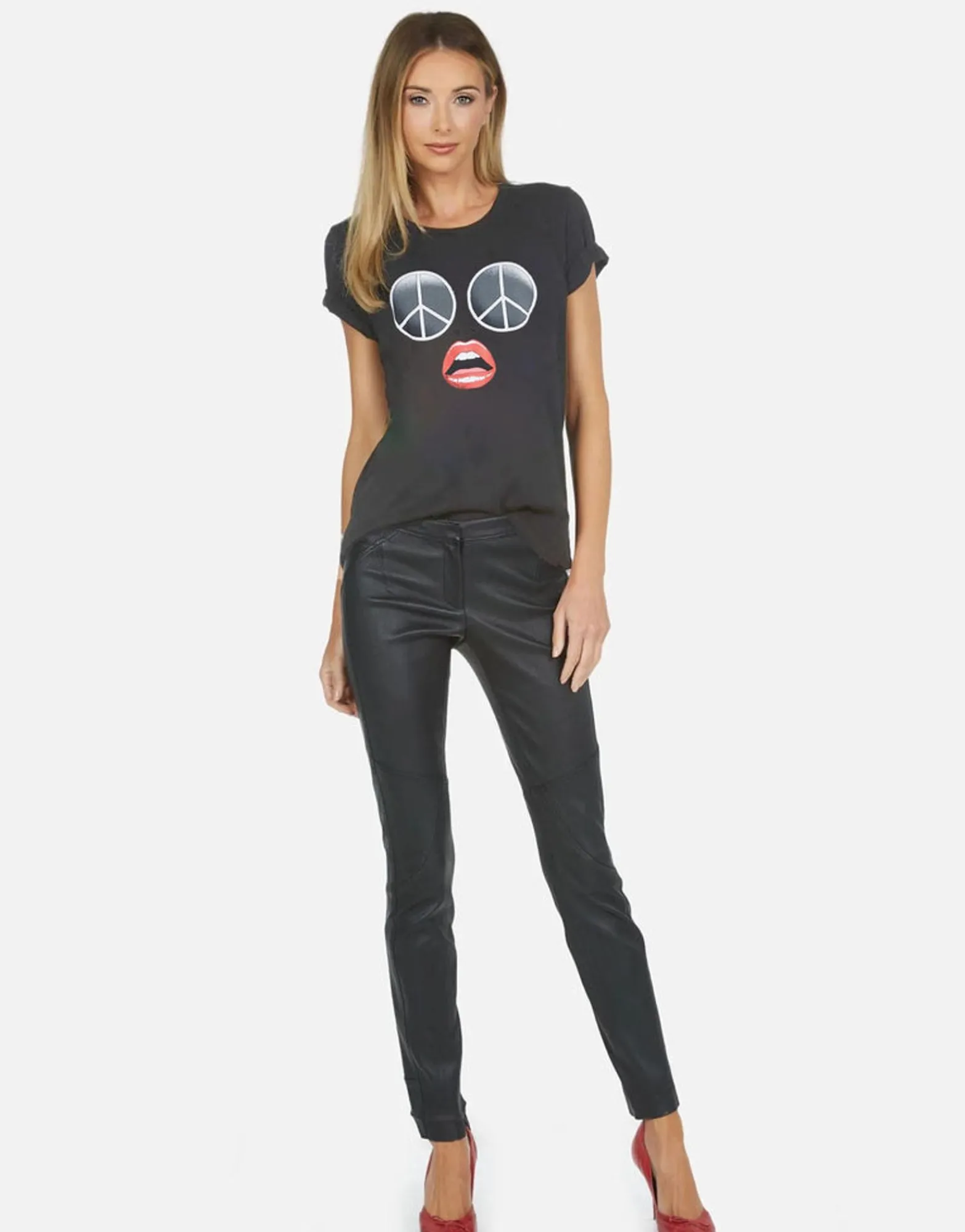 Outlet Retro Peace Face Vintage Tee In | Croft X By Women Short Sleeve