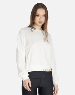 Clearance Retro Skate Crop Pullover In | Spalding By Women Sweaters & Knits