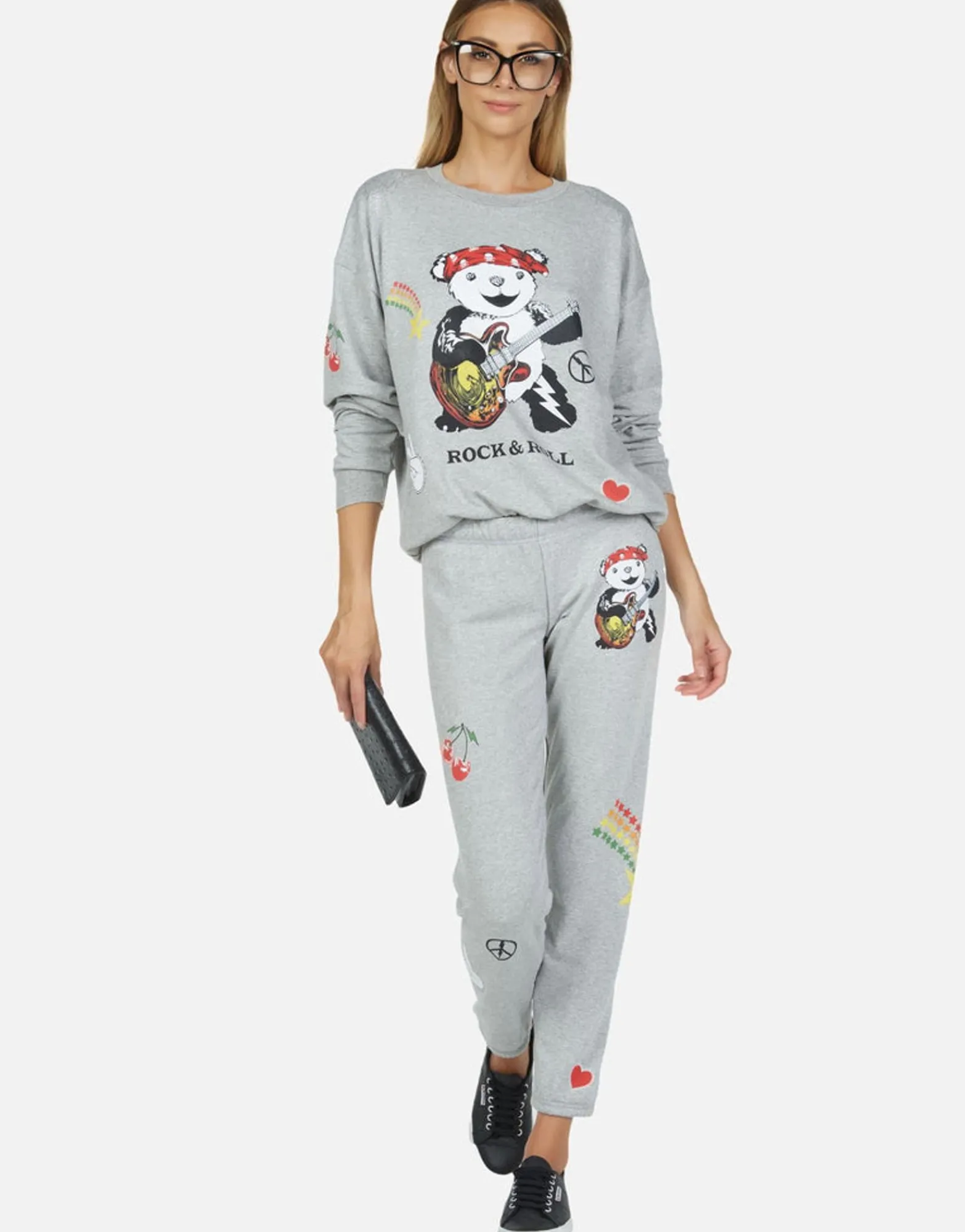 Store Rock Bear L/S Oversized Boyfriend Pullover | Babbs By Women Long Sleeve