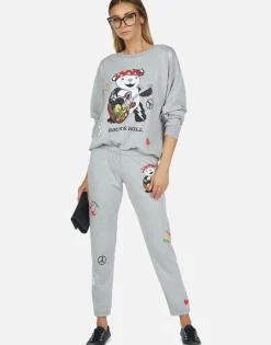 Store Rock Bear L/S Oversized Boyfriend Pullover | Babbs By Women Long Sleeve