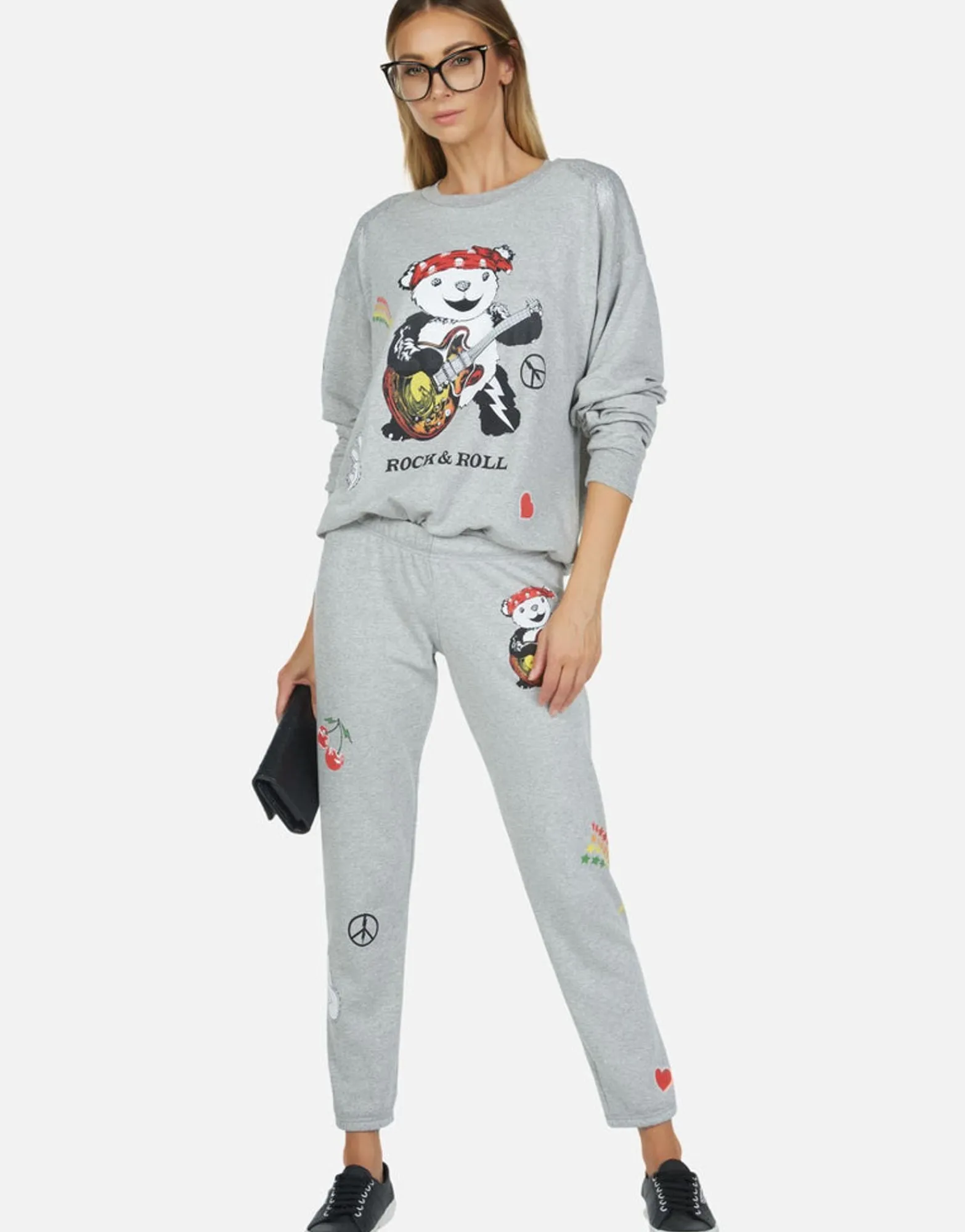 Store Rock Bear L/S Oversized Boyfriend Pullover | Babbs By Women Long Sleeve
