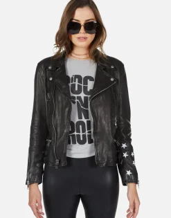 Cheap Rock 'N' Roll Leather Moto Jacket | Posey By Women Jackets