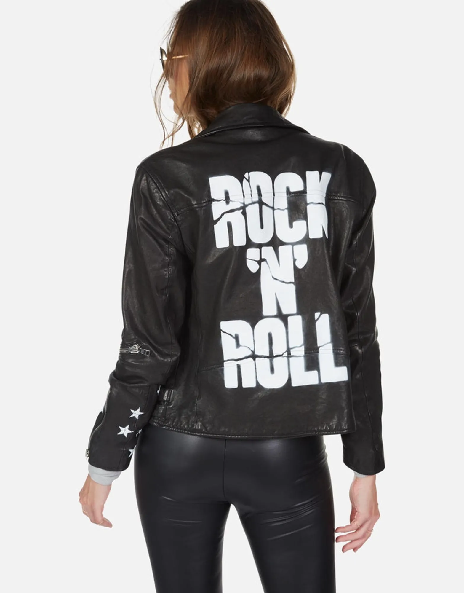 Cheap Rock 'N' Roll Leather Moto Jacket | Posey By Women Jackets