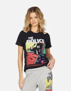 Store Saleisha The Police Don'T Stand Women Short Sleeve
