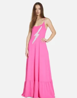 Online Scribble Lightning Maxi Tank Dress In | Beatrix By Women Dresses