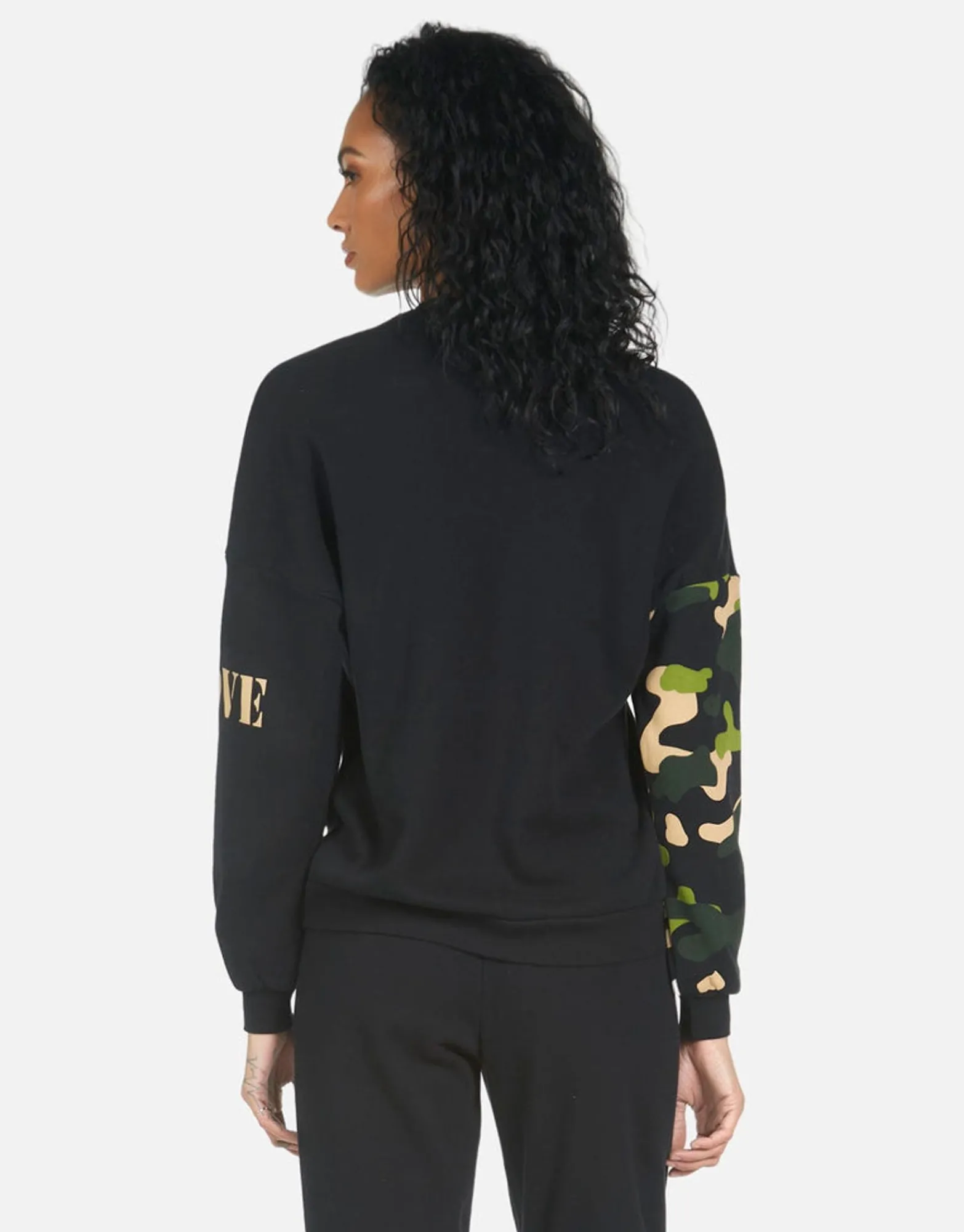 Fashion Sierra Camo Lip Women Long Sleeve