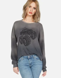 Store Skull Monster Truck L/S Boyfriend Pullover | Sierra By Women Long Sleeve