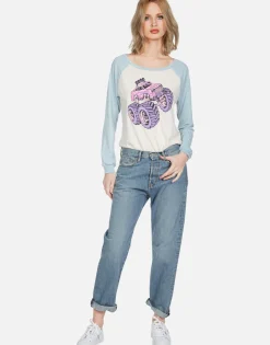 New Skull Monster Truck Raglan Tee | Nola By Women Long Sleeve