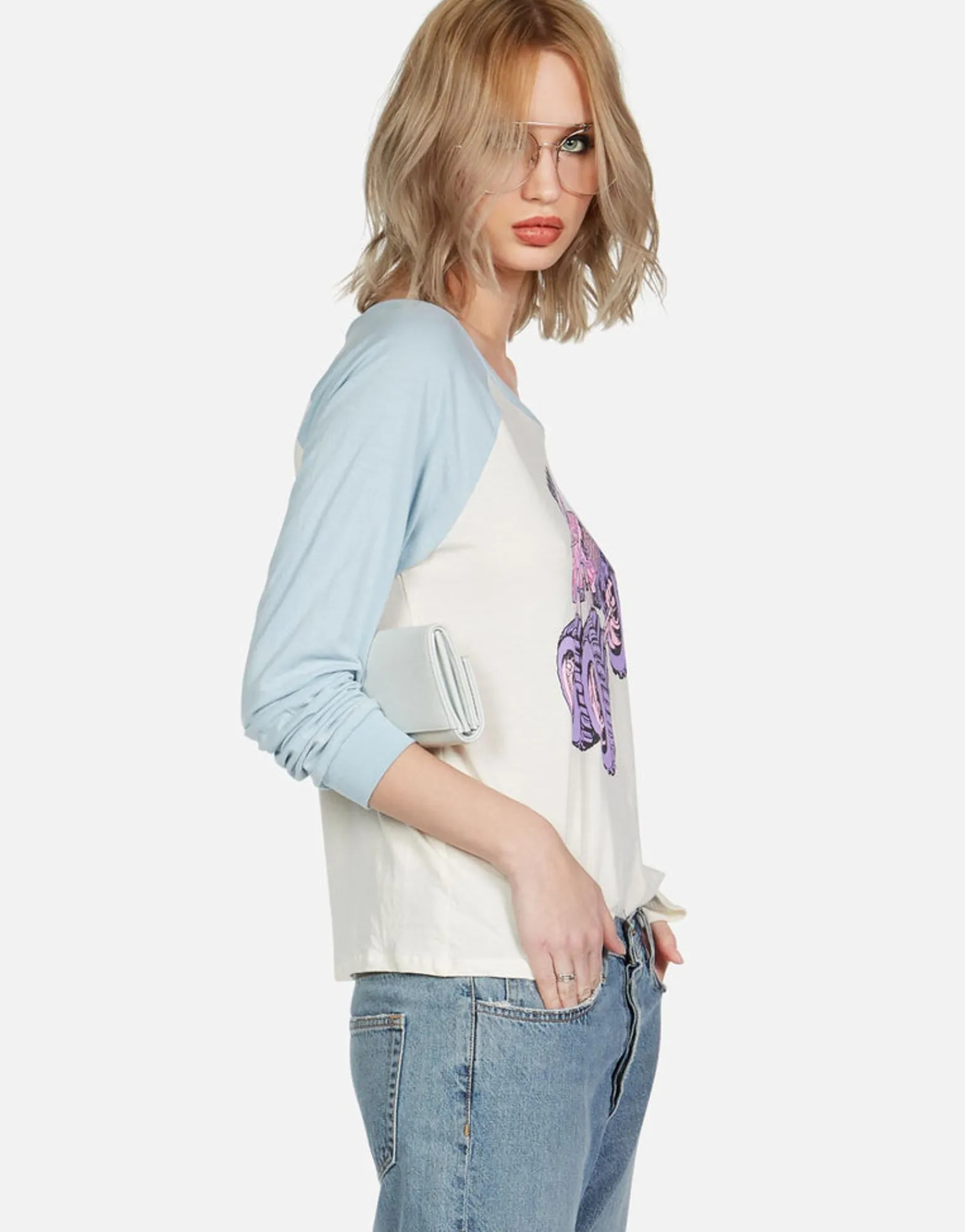 New Skull Monster Truck Raglan Tee | Nola By Women Long Sleeve