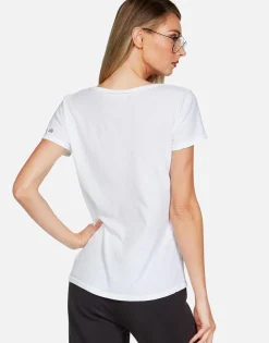 Cheap Skull Music Note S/S V-Neck Tee | Cruz By Women Short Sleeve
